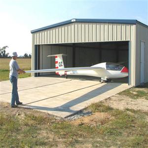 Small steel structure hangar