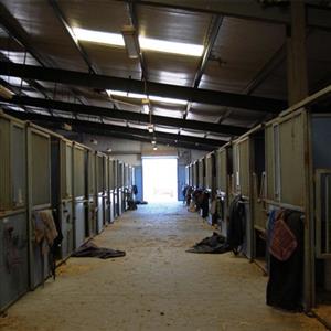 Prefabricated steel horse shed