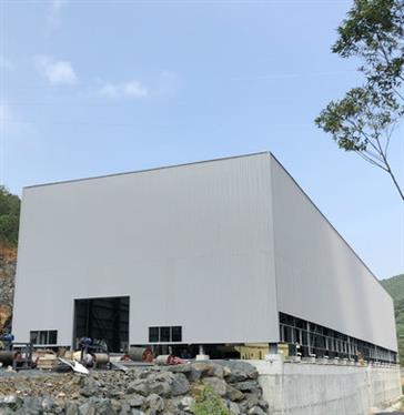Steel structure workshop building in GG