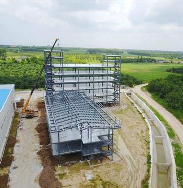 Steel structure Dormitory & office in Thailand