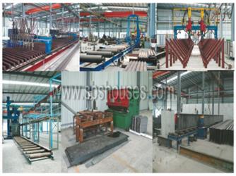  Construction scheme of prefabricated steel structure roof of steel structure net frame-2