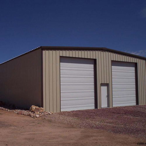 Double Door Steel Structure Garage