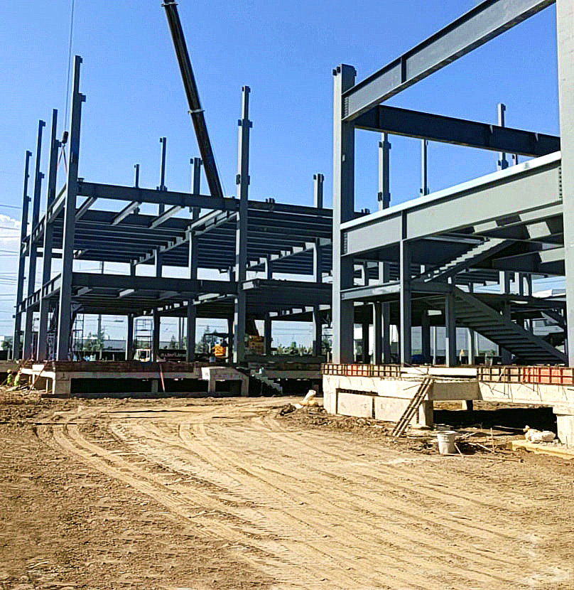 Muilti storey steel structure office workshop building